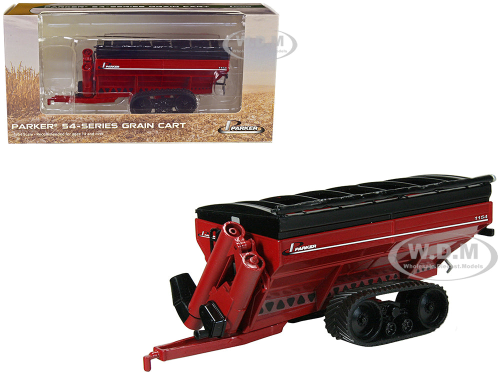 Parker 1154 Grain Cart with Tracks Red 1-64 Diecast Model by SpecCast
