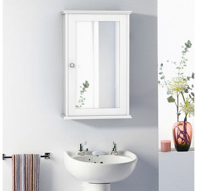 Wall Mounted Bathroom Medicine Cabinet with Mirrored Door