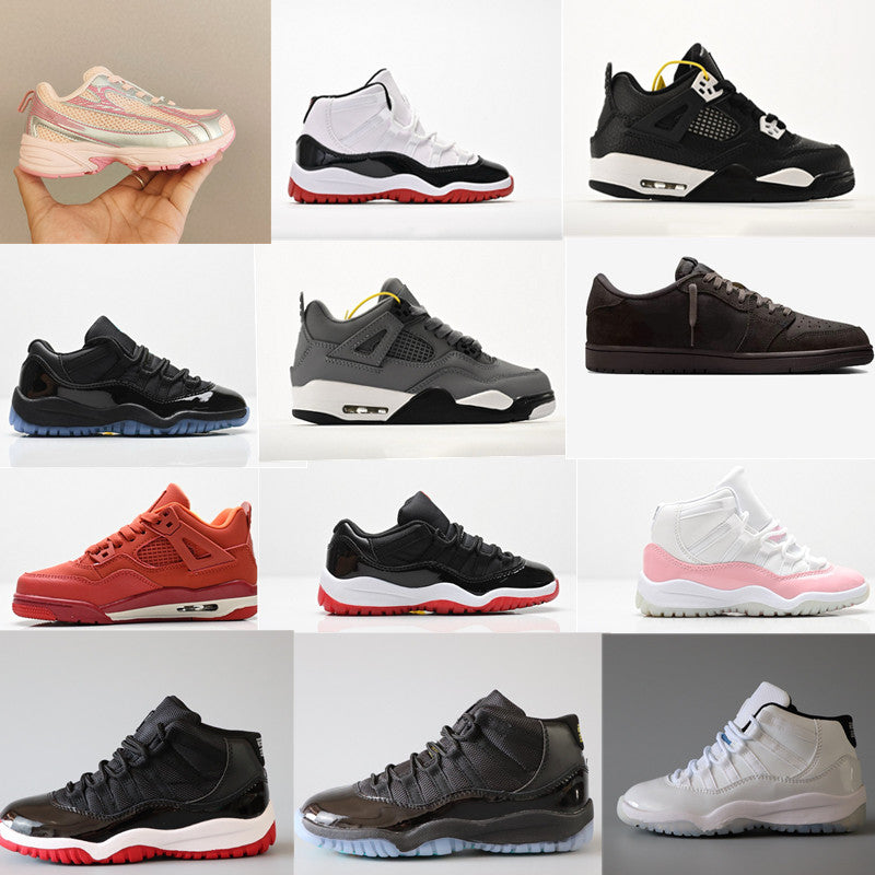 Toddler infant Kids basketball shoes Sports sneakers Children Trainers Big Boy Girl Size 4y 5y 6y 7y