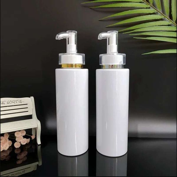 10Pcs 100-500Ml Empty Plastic Lotion Shampoo Bottle High-End Cosmetics Bottles Acrylic Pump Head Refillable