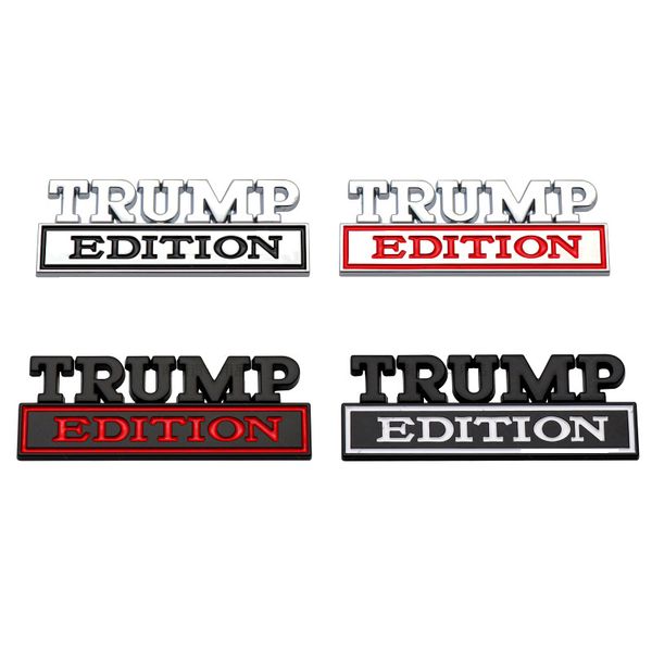 TRUMP 2024 Car Sticker Metal Tailgate Decor Badge Decal Emblems Party Favors