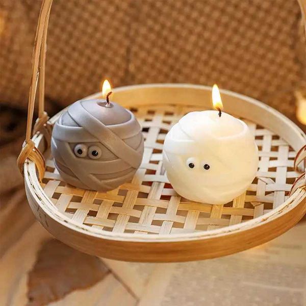 Halloween mmy Candle Fun Face Spooky Burning Decor Candles Fun And Cute Candle Spooky Goth Candles For HalloweenXJ241207