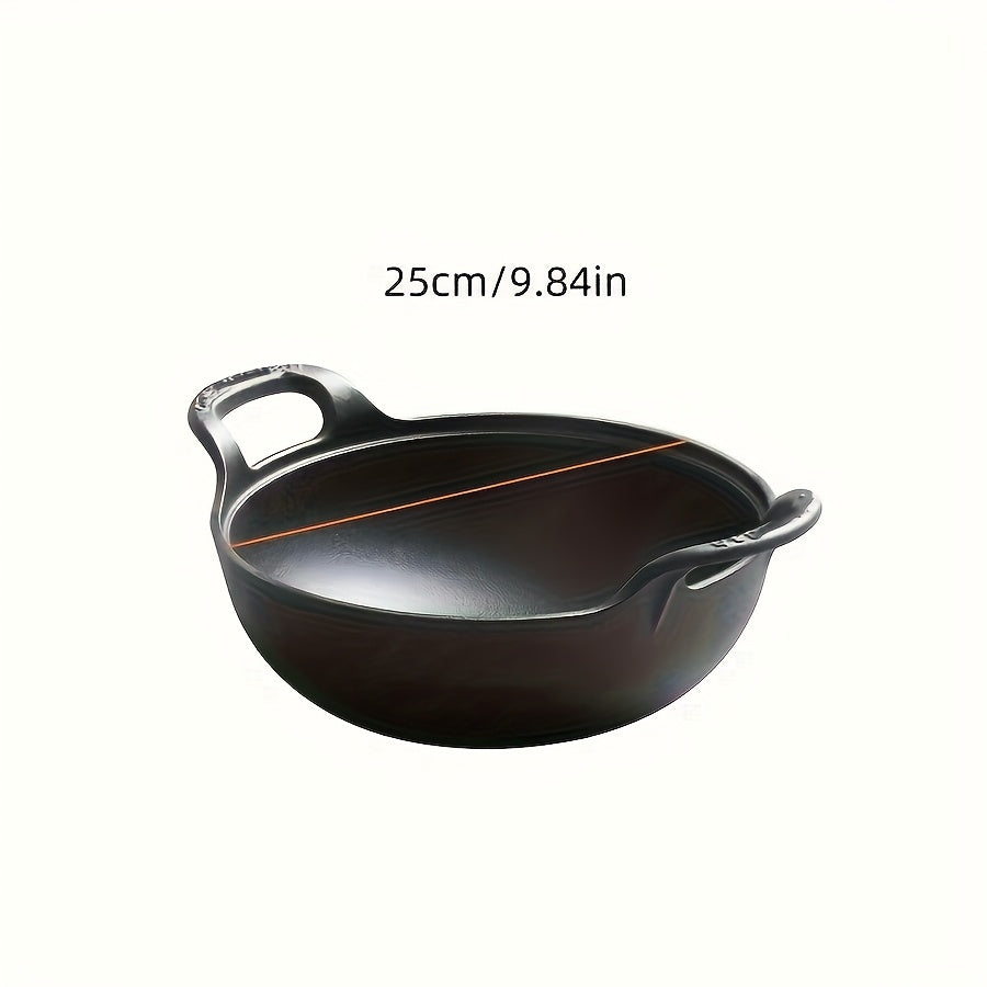 TEMU Pre- Cast Iron With Dual Handles - Durable Cookware For Outdoor Grilling And Camping Baking, Mini, Multi-functional- Kitchen Essential Gadgets