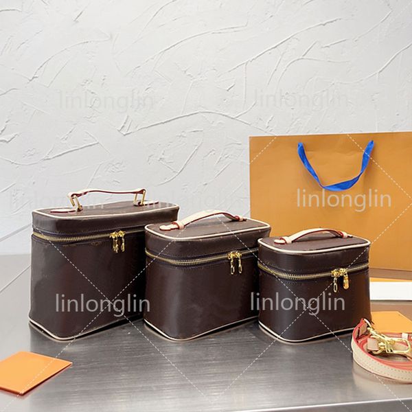 Woman Designer Makeup Bag Luxury Cosmetic Bags Female Portable Pouch With Shoulder Strap wash bags beauty makeup case cosmetic bags