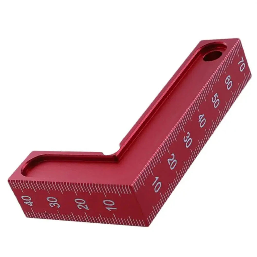 RUITOOL 75x45mm Square 90 Degree Right Angle Ruler L Square Ruler Aluminum Alloy Woodworking Scriber