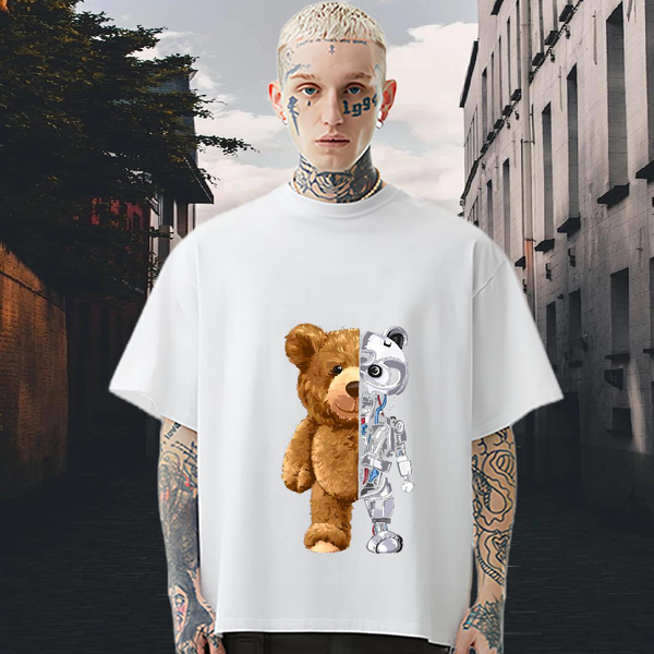 Fashion Design Mens T Shirts DIY Printed Casual Daily Wear Tshirt for Man Woman Crew Neck Cotton Breathable Cool Design