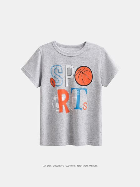 XW113 Children&#039;s round neck T-shirt cross-border children&#039;s clothing baby new tops 24 years boys summer new short-sleeved tops who