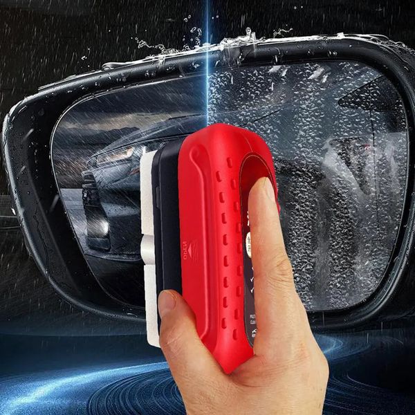 Automatic glass oil film cleaning brush powerful stain removal front window rear view mirror coating and wiping device 240824