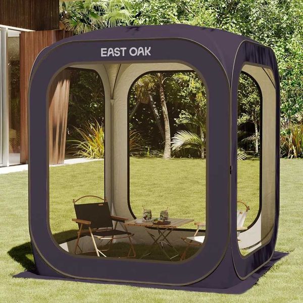 Screen House Tent Pop-Up Portab Screen Room Canopy Instant Screen Tent 6 x 6 FT with Carry Bag for Patio yard DeckXJ241217