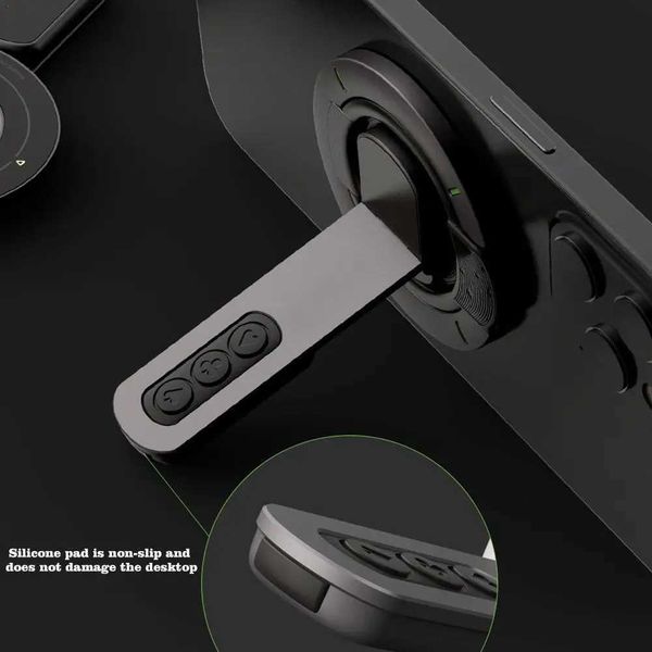 Cell Phone Mounts Holders Double-sided Magnetic Luminous Mobile Phone Holder 360 Rotation Decompression Design Zinc Alloy Ultra-thin Portabl