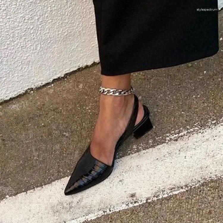 Dress Shoes Vintage Pointed Toe Women Pumps Spring Summer Party Dancing Heel Sandals Sadalias Femininas