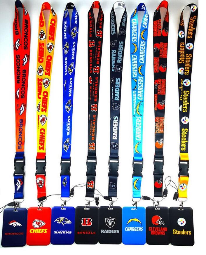 Rugby N Team F Football L Neck Strap Keychain Clothing designer Man Lanyard Credit Card Holders Keycord Key Holder DIY Hanging Rope Phone Accessorie