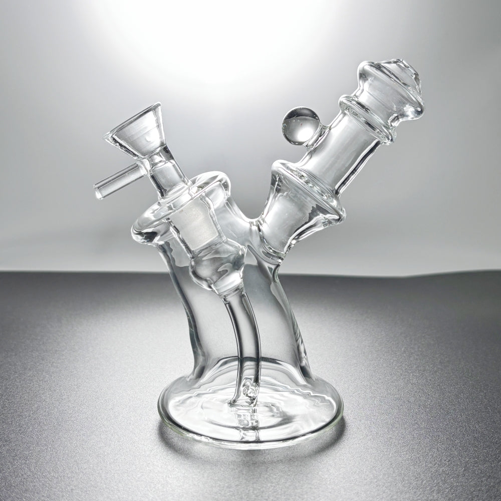 Premium 4.7inch Thick Glass Bong Inline Water Pipe Perc Percolator Hookah Bubbler With 14mm Bowl