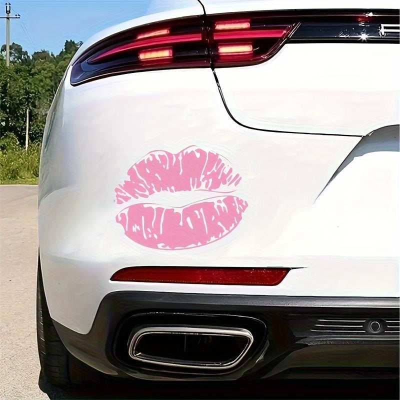 TEMU Very Beautiful And Interesting Kiss Lip Pattern Car Sticker Sticker For Cars, Motorcycles, Walls, Laptops, Refrigerator Glass, Etc.