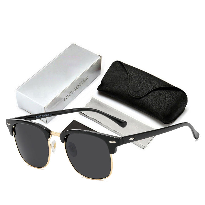 Classic Mirror Brand Designer Sunglasses Men Women Retro High Quality Ban Sunglasses Rivet Female Male Fashion Ray Sunglass With Logo 3016G21