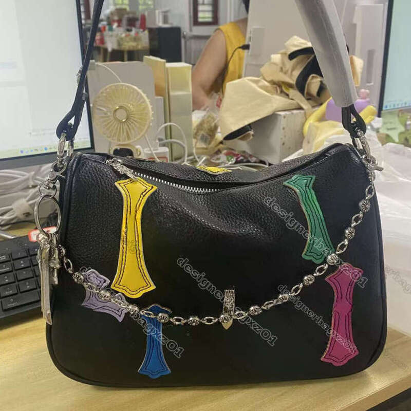 Luxury Designer Tote Bag Chrome Retro Heartsbag Heartsbelt Shoulder Crossbody Cro Beach Bag Chain Underarm Card Holder Sacoche Homme Sac Mcmpurses