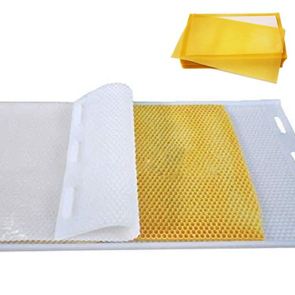 Candles HZ22308 Beeswax Sheet Mold Beewax Foundation Silicone Flexible Press Embosser Machine 230217