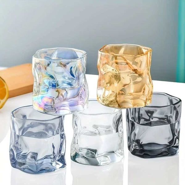 2-piece Twist Tumbler heat-resistant glass whiskey glass coffee cup milk cup tea water cup beer glass bar beverage tool set X241205