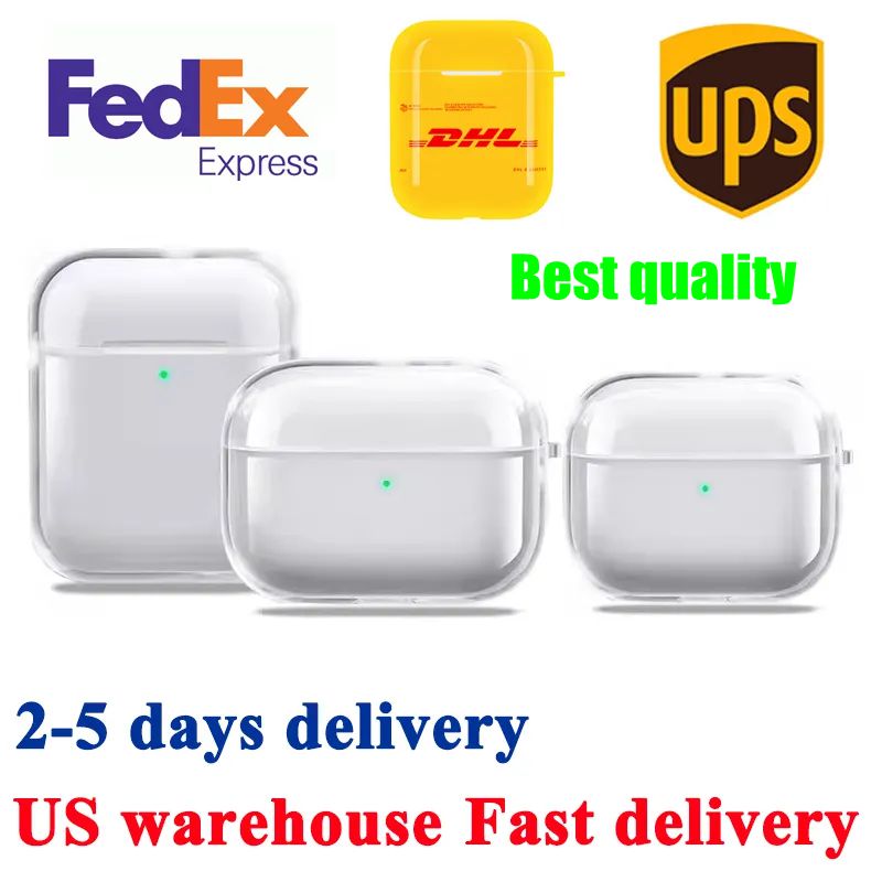NEWEST USA Stock for apple airpods 4th Gen With ANC Earbuds airpodspros MAX 2nd Earphones airpodspros 2 Bluetooth Headphone Accessories Silicone for
