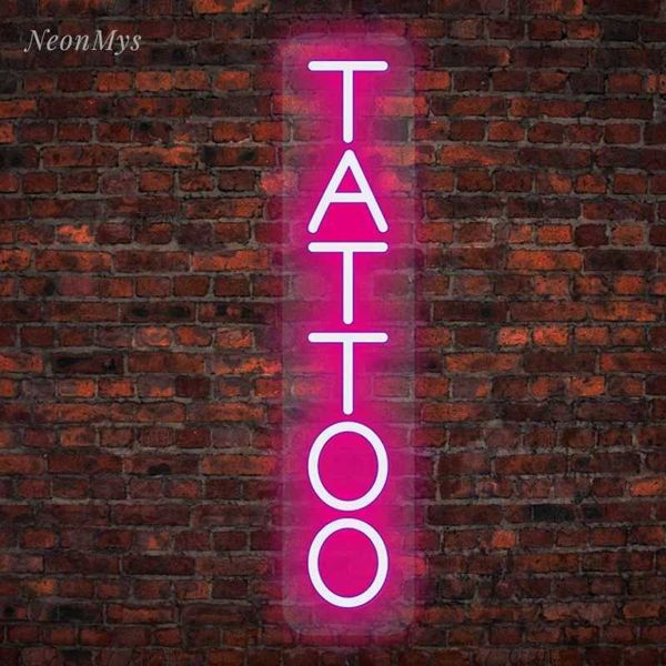 Tattoo Studio LED Neon Light Tattoo Lovers Home Room Wall Art Decoration Lamp Tattoo Neon Business Shop Signboard Wall Decor M250118