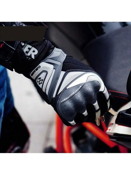Luvas de motocicletas Cuirassier Proteção ao ar livre Raciing Motorbike Night Screen Touchscreen Reffortive para Scooter ATV Street MXC25011