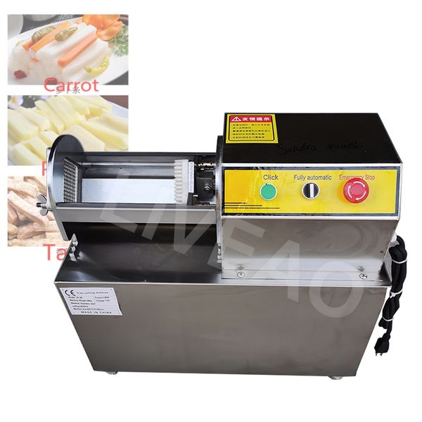 Electric Kitchen French Fries Cutting Machine Commercial Automatic Vegetable Cutter Stainless Steel Potato Cucumber Strip Cutter