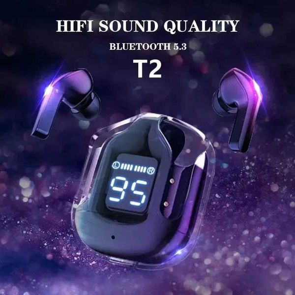 TWS T2 Wireless Earphone Music phones Hi-fi Earbuds with Mic for IPhone Z241218