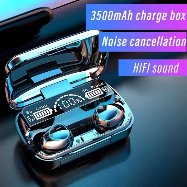 Cell Phone Earphones M10 TWS Bluetooth earphones with microphone charging case wireless earphones Fone De Ouvido stereo sports waterproof ea