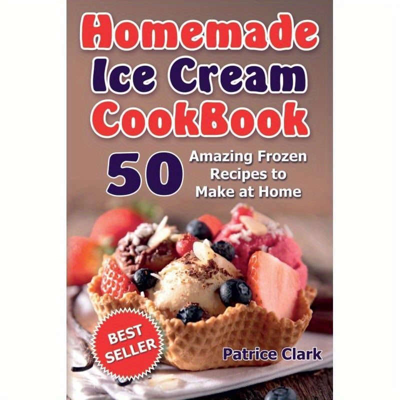 TEMU Diy Ice Cream Recipe Book (black & White): 50 Incredible Frozen Treats To Create At Home