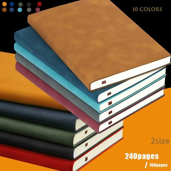 A5 A6 Sheepin Notebook Leather Office Journal Diary notepad Stationery Student Class lined NoteBook 160pages240pages 250120