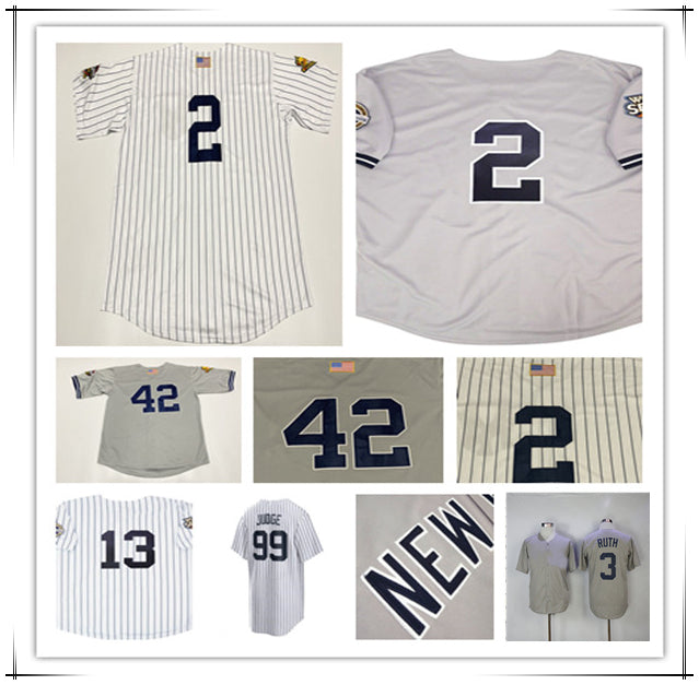 2001 2009 Vintage World Series Baseball Jersey Derek Jeter Mariano Rivera Martinez Bernie Williams Pettitte Roger Clemens Jorge Posada Hideki Matsui