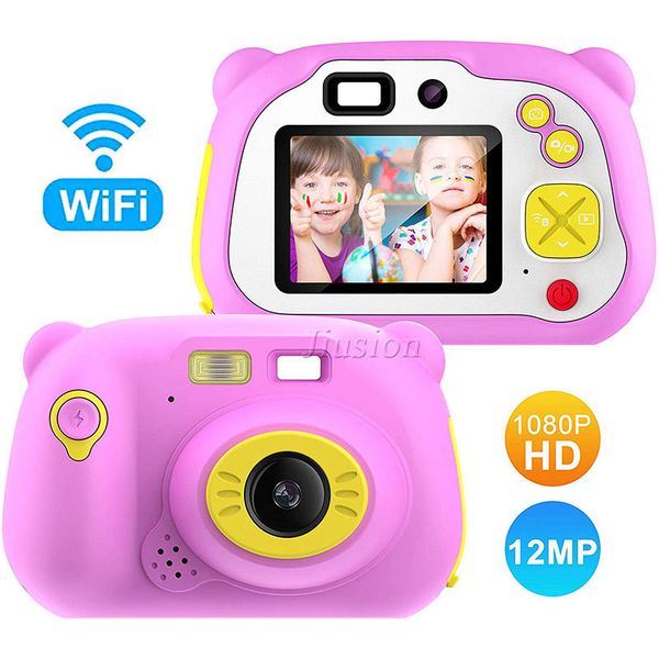 Kids Mini Video Camera 1080P Digital Camcorder Wifi Vlog Camara Educational Toys Dual Lens Fotografica Profesional Children Gift