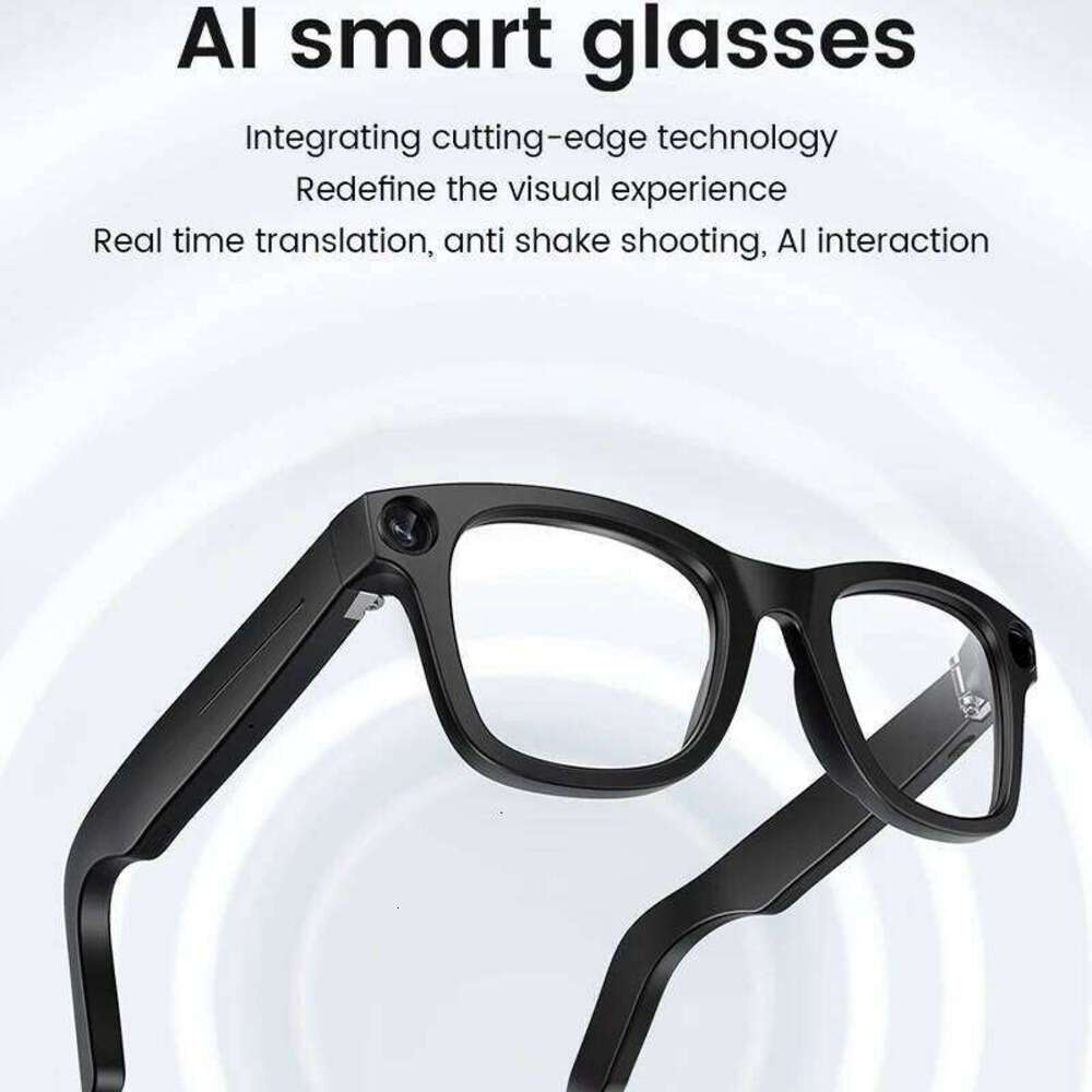 Fashion AI Smart Glasses Sunglasses Men Women wearable Recording Video Photo Translation Wireless Bluetooth Camera Touch Anti Blue Light Shades