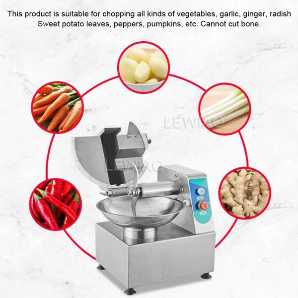 Meat Bowl Dicing Machine Buns Stuffing Grinder Kitchen Chopped Minced Leek Celery Equipment