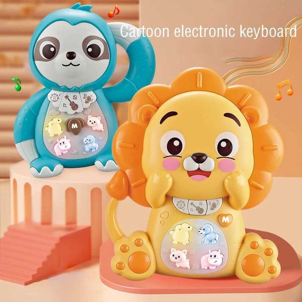Animal electronic piano keyboard toys early childhood education learning toys with lighting and music baby music toys 18M+BabyW240821