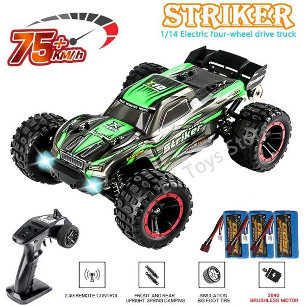 HAIBOXING 2105A T10 1 14 75KM-H 4WD RC Car Brushless RC Cars High Speed Drift Monster Truck for Kids vs Wltoys 144001 ToysM0715