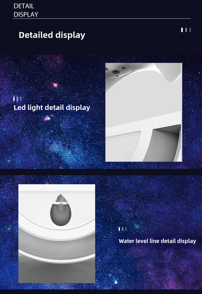 Humidifiers New anti-gravity humidifier water drop backflow bedroom home high value small night light delicate silent humidifier CL250104