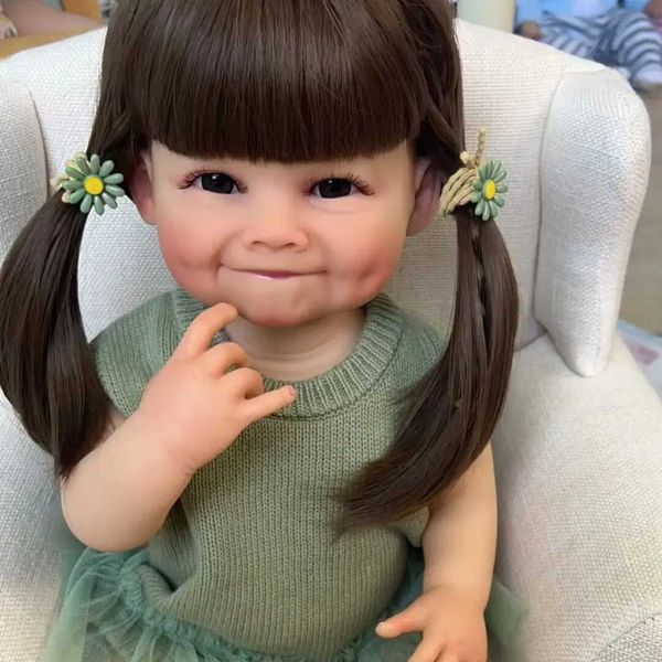 Dolls 55CM Full Body Soft Silicone toy Toddler Doll Raya Lifelike Soft Touch High Quality Doll Gifts for ChildrenL24731