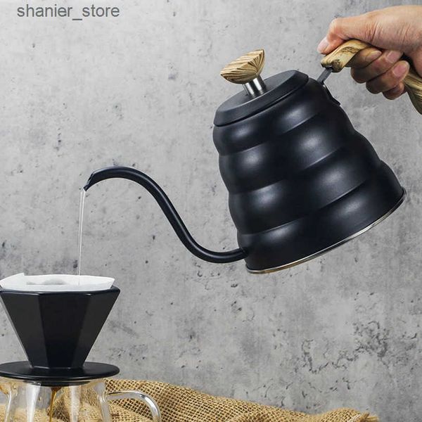 Coffee Pots 1000ML 304 stainless steel mocha coffee pot espresso pot kitchen tools home thermometer manual brewing pot L240910