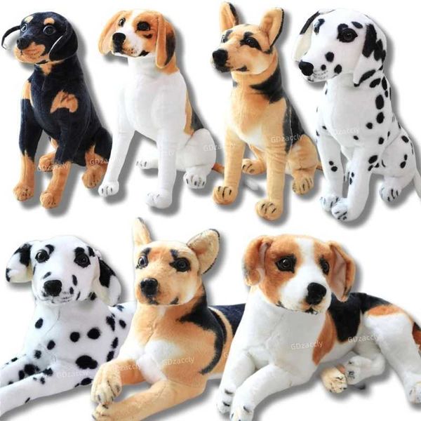 DalmatianPlush Dog Toy Restic Stuffed Animals Wolfhound Plush Toys Gift For Children Home Decor Pet Store Promotion Mascot Z250208