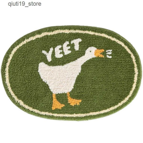 Bath Mats Cute Duck Bathroom Carpet Fun Soft Bathroom Carpet Area Carpet Kitchen Carpet Floor Mat Door Mat Unique Home Decoration J241206