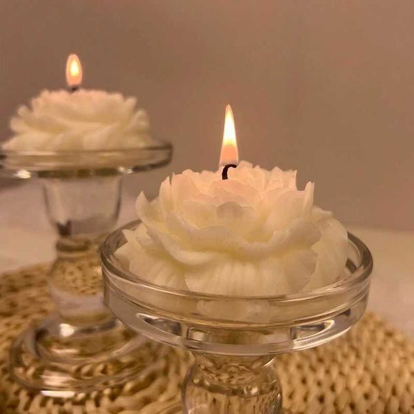 1 pack of peony shaped scented candles aesthetic candles with fragrance suitable for fresh air in the bedroom gifts and parties W240813