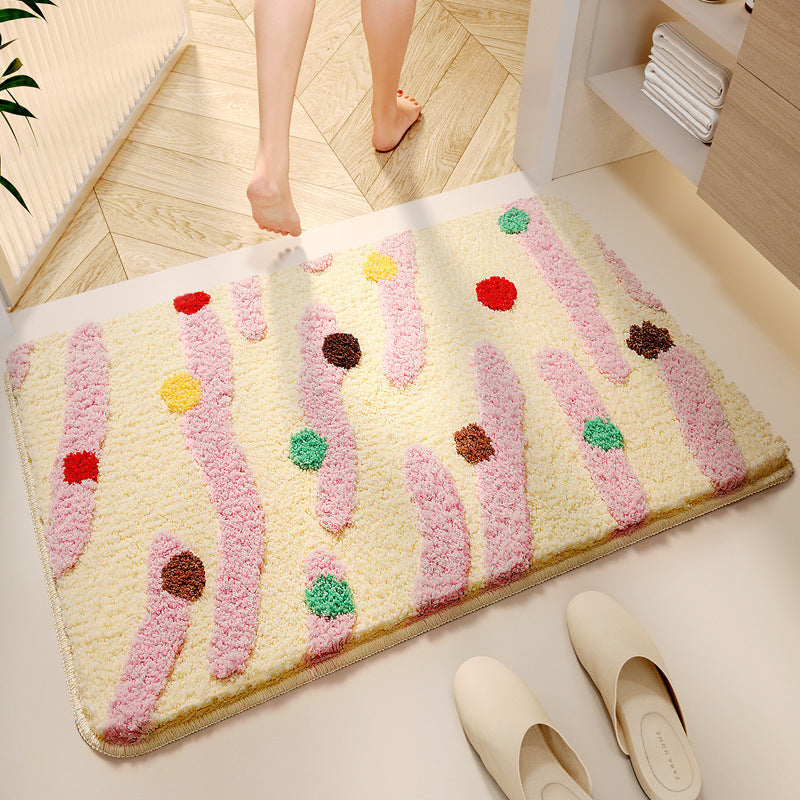 Carpet Dirt-resistant and Easy To Care for Bathroom Absorbent Foot Mat Household Wear-resistant Non-slip Floor Mat