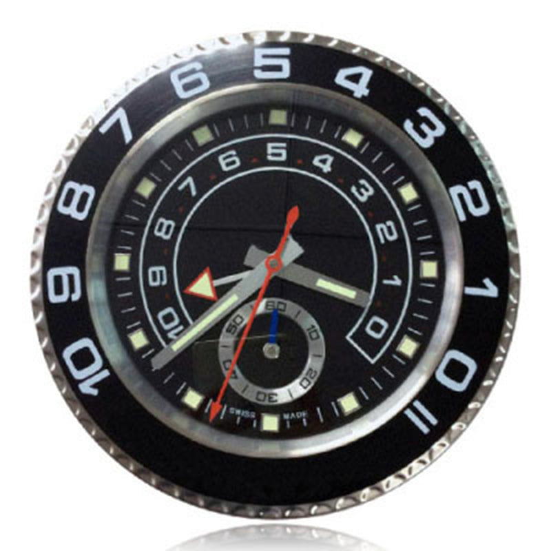 Super Silent Luxury Wall Clock Metal Modern Design Large Wall Watch Home Stainless Steel Luminous Clock Blue Tone Home Decoration Home Warm W250715