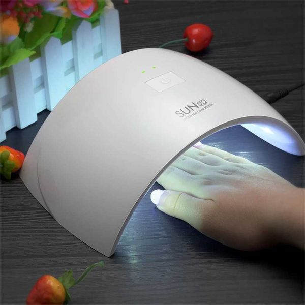 Nail Dryers SUN9s 24W professional UV LED light nail dryer polishing machine for nail curing gel art manipulation tool nail curing fast drye