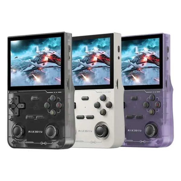 Hot Sale YLW GAMINJA K36 portable retro gaming console rechargeable handheld gaming device with over 16000 games and 20+emulators T241210