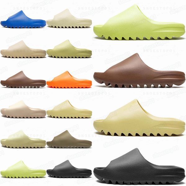 designer Slide Onyx slippers Green slides Glow Slate Grey Marine Bone Salt Azure Flax Ochre Resin Soot Pure Granite Womens mens slipper