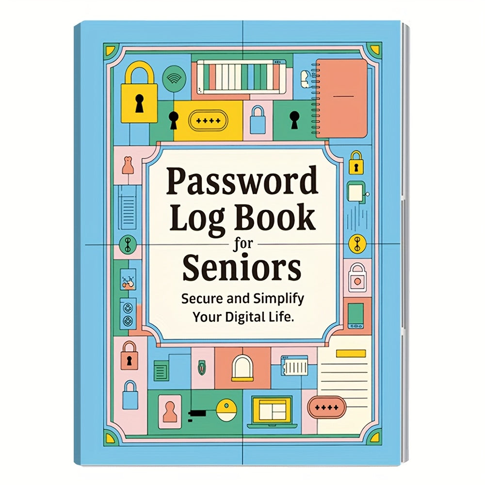 TEMU Fun Notebook Log Book 1pc For Internet & Computer Login, Recording Websites, Usernames, , For Home Or Office, Scrapbooking Kit Craft Supplies