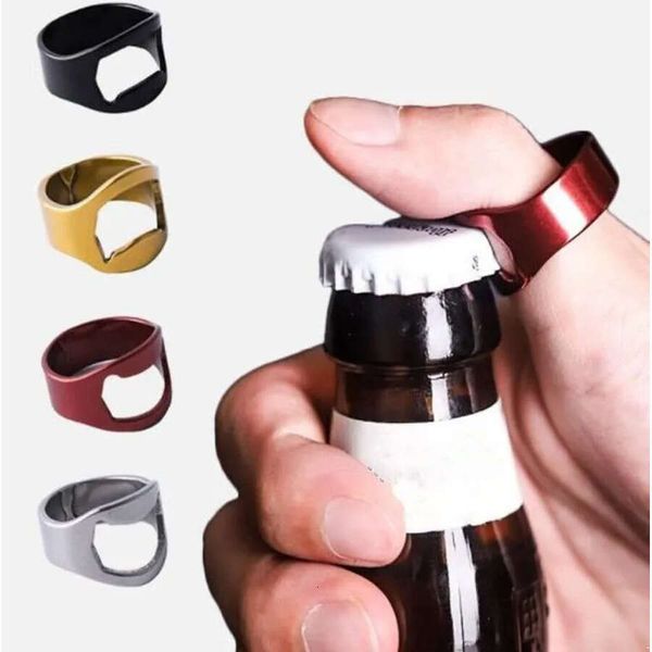Function Stainless Multi Steel Ring-Shape Beer Bottle Opener Anti-Injury Portable Bar Bartender Tool Tender