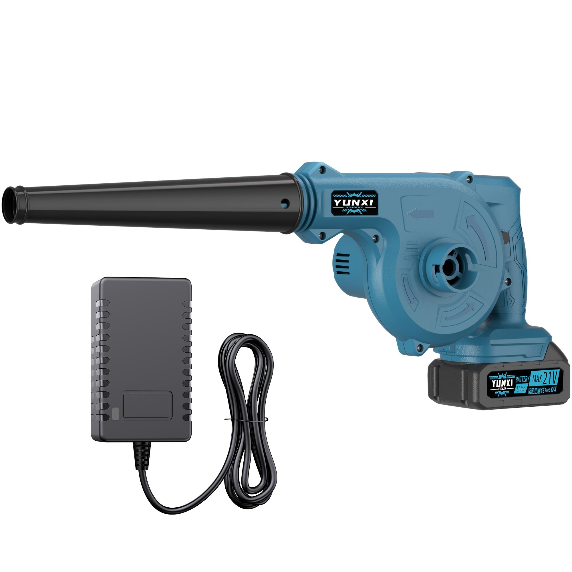 TEMU Portable Wireless Leaf Hair Dryer, Blower, With Battery And Charger, Battery Powered, Compact Handheld Vacuum Cleaner, Can Quickly And Lawns And